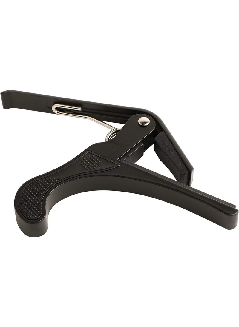 Juarez Juarez JRZ250 One Handed Trigger Guitar Metal Capo Quick Change For Ukulele, Electric And Acoustic Guitars, Silver/Black  - Image 2