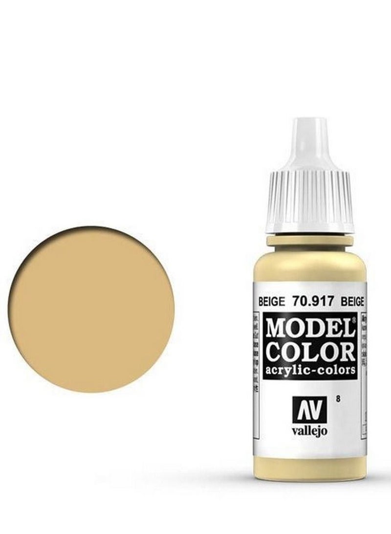 فاليجو طلاء أكريليك موديل كولور ٩١٧ بيج، زجاجة ١٨ مل، للمجسمات الصغيرة والصغيرة