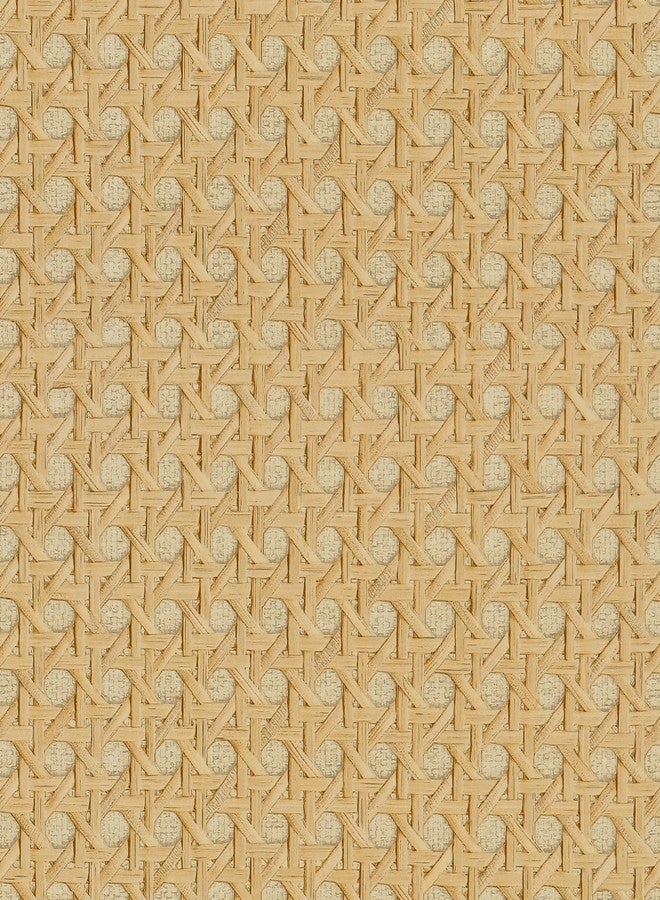 VaryPaper ورق جدران VaryPaper مطبوع عليه خيزران مقاس 15.7 × 78.7 بوصة، قابل للتقشير واللصق، ورق جدران خيزران غير مزخرف للخزائن، مقاوم للماء، ذاتي اللصق، لفافة فينيل منسوجة من القصب، ورق جدران قابل للإزالة من القصب لجدران غرف النوم - Image 1