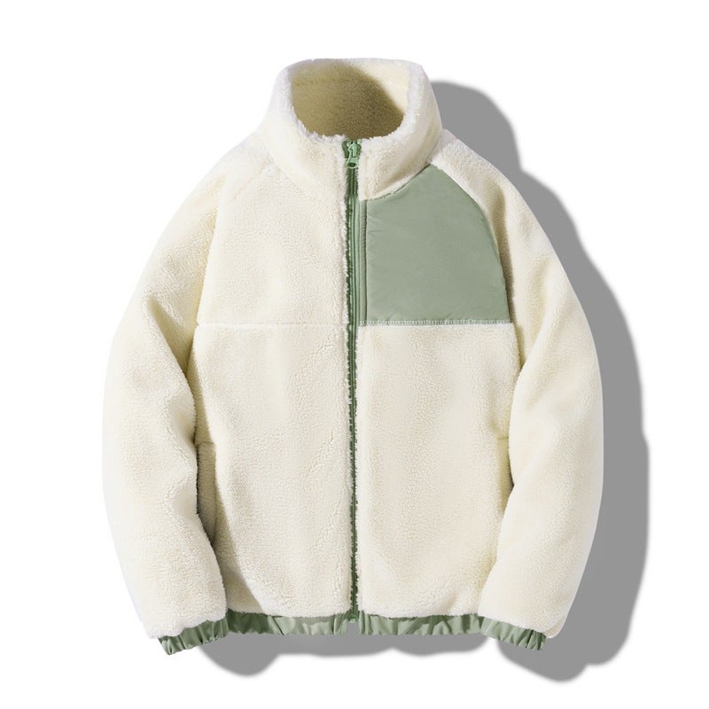 Teddy Fleece Fleece Clothing Thickened Men'S And Women'S Fleece Outdoor Fleece Fleece Clothing Stand Collar Warm Coat Lovers - Image 3