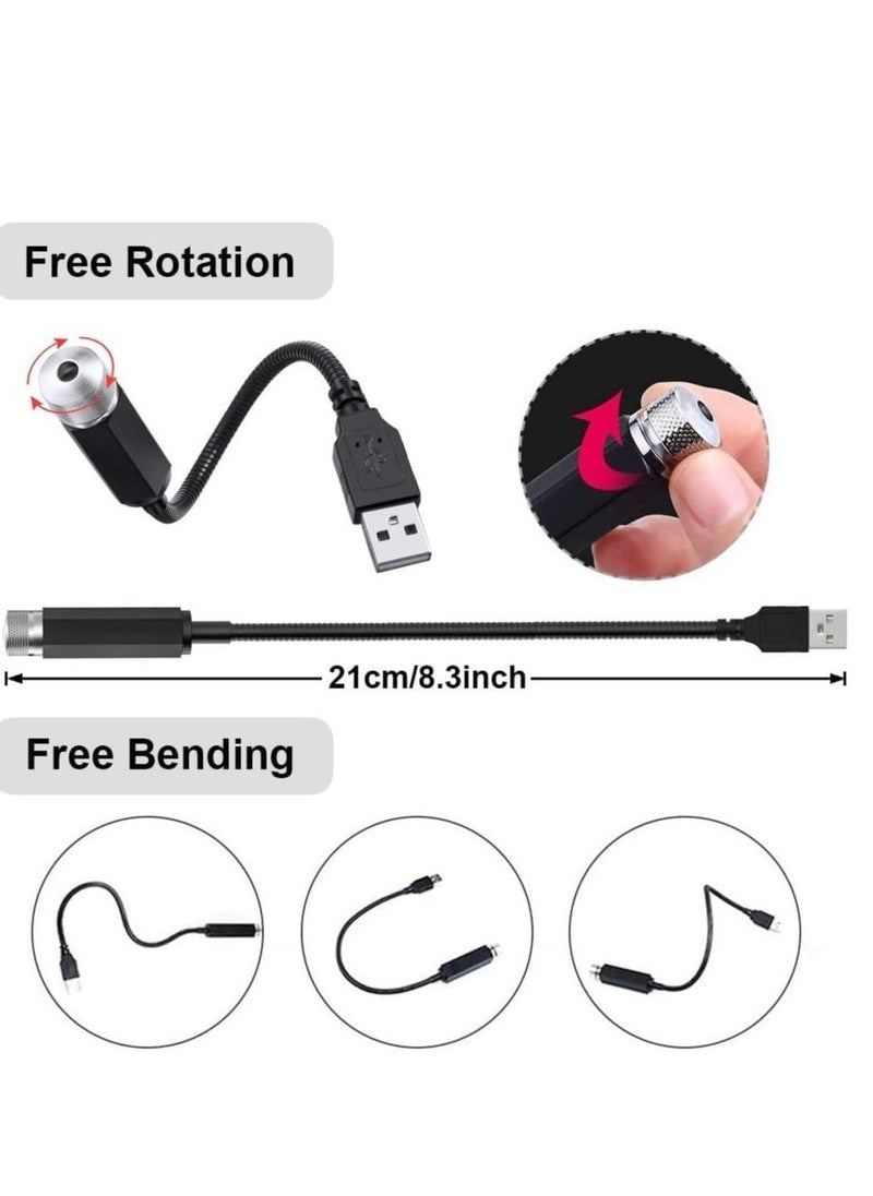 ELTRAZONE جهاز عرض النجوم ليلاً، أضواء داخلية قابلة للتعديل للسيارة، أضواء عرض النجوم الرومانسية، مصباح LED ليلي صغير USB للغرفة، السقف، السيارة، الزفاف، تزيين الحفلات - Image 2