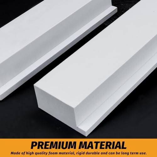 LBG Products Foam Block for U-Shape Window AC Units, 2 Pack with Weather Seal Strip, Prevents Cold Air Leakage, Compatible with Midea, Winter/Summer - Image 2