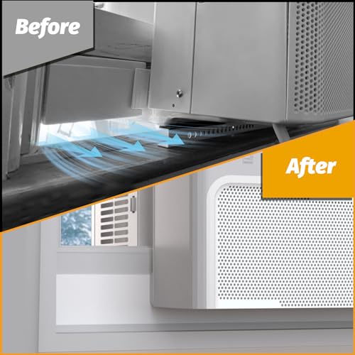 LBG Products Foam Block for U-Shape Window AC Units, 2 Pack with Weather Seal Strip, Prevents Cold Air Leakage, Compatible with Midea, Winter/Summer - Image 5