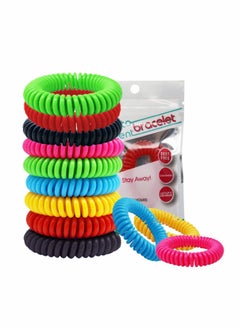KASTWAVE 12Pack Reusable Bracelet, Natural and Waterproof Wrist Bands for Children and Adults, Nature Citronella, Lemongrass and Eucalyptus, Individually Wrapped, Travel Protection Outdoor Indoor  - Image 1