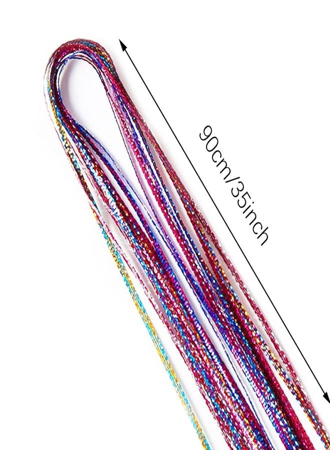 FICTIOUS Twist & Shine Gradient Hair Ropes - Multicolor Braiding Strings for Women and Girls, Ideal for Bohemian Hairstyles, Casual Outfits, Party Styling & Cultural Events(Multicolor 24PCS) - Image 4