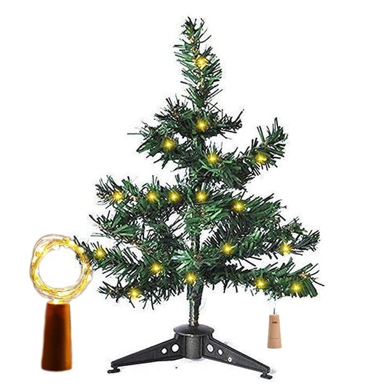 KHUSHA CREATIONS 1 feet Christmas Tree with 12pcs Hanging Mini Ornaments Lights Tree Top Xmas Tree Decoration Christmas Decorations Items for Home Indoor Outdoor Christmas Gifts  - Image 2