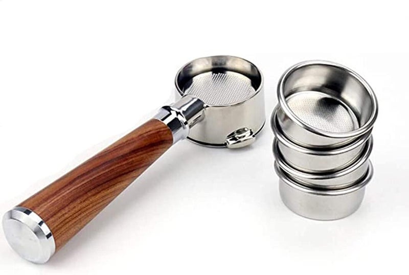 كاست ويف سلة فلتر قهوة غير مضغوطة تناسب آلات القهوة من سلسلة Breville/Sage 870/875/878/880، تستوعب 2 أكواب قهوة، وتحتوي على فلتر قهوة من نوع Portafilter بقطر 54 مم وبدون قاعدة. - Image 4