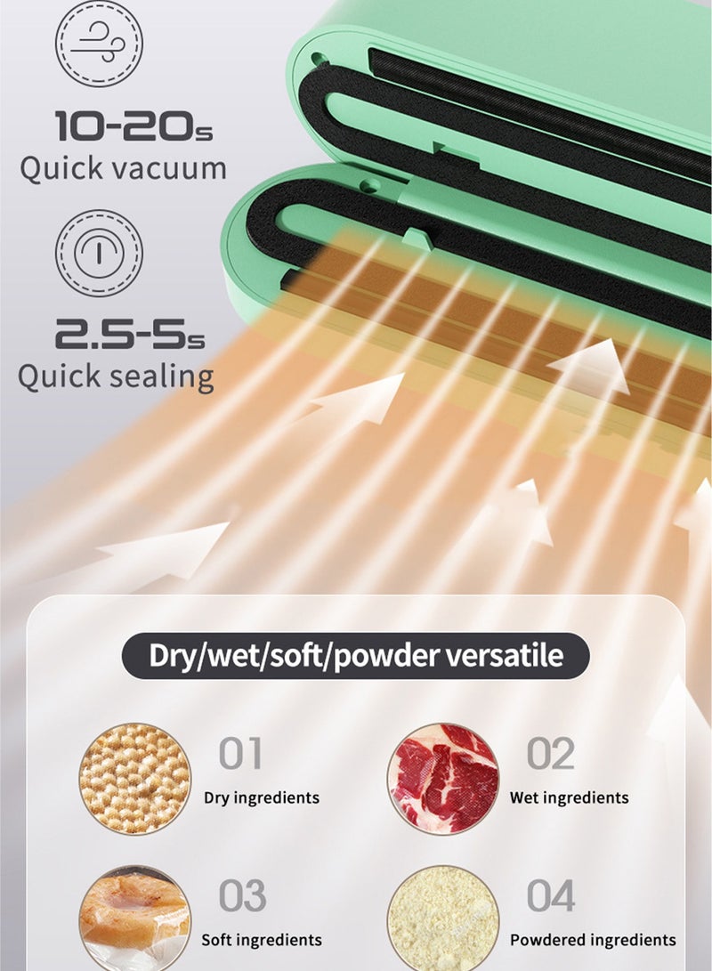 هاناميشي آلة غلق الطعام آليًا بنظام غلق الطعام بالهواء المفرغ من الهواء لحفظ الطعام وتخزينه، أوضاع الطعام الجاف والرطب - Image 3