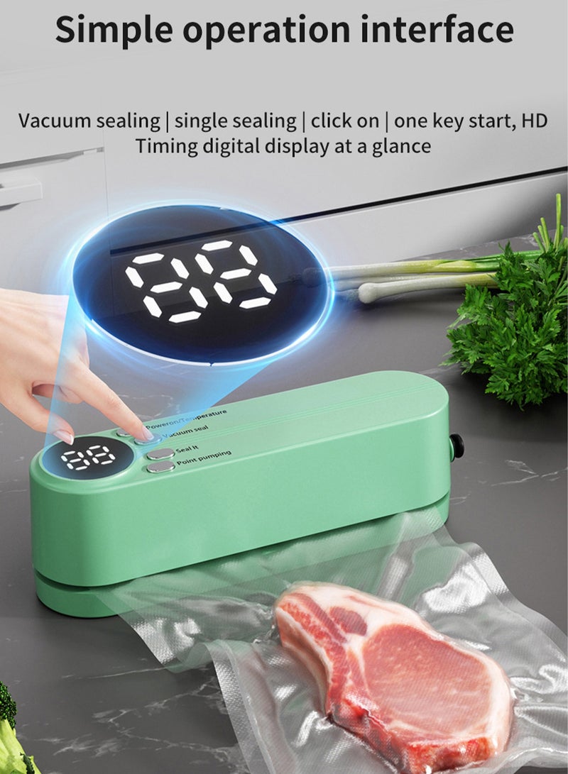 هاناميشي آلة غلق الطعام آليًا بنظام غلق الطعام بالهواء المفرغ من الهواء لحفظ الطعام وتخزينه، أوضاع الطعام الجاف والرطب - Image 5