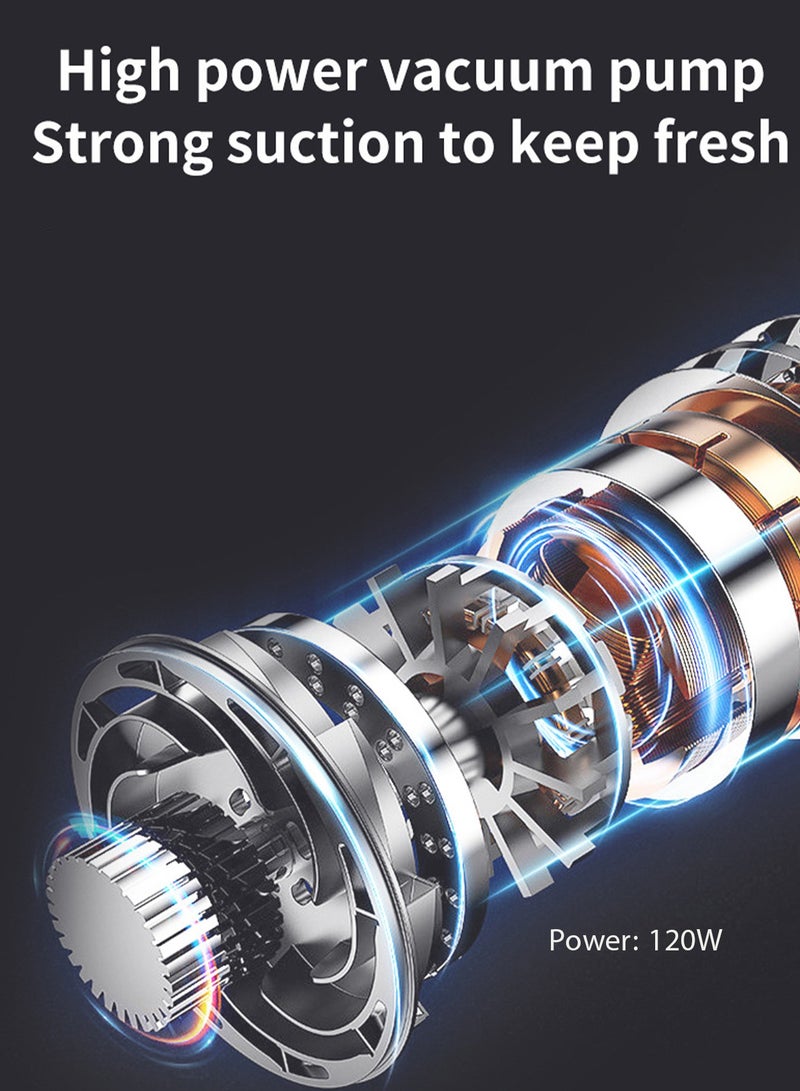 هاناميشي آلة غلق الطعام آليًا بنظام غلق الطعام بالهواء المفرغ من الهواء لحفظ الطعام وتخزينه، أوضاع الطعام الجاف والرطب - Image 4