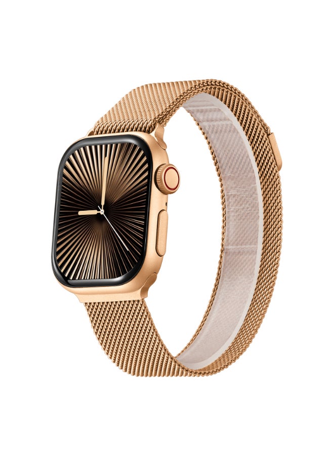 KENNETH SCOTT Unisex Smart Display Watch With Black & Rose Gold Mesh & Silicone Strap - KA10PRO-RSBMK  - Image 2