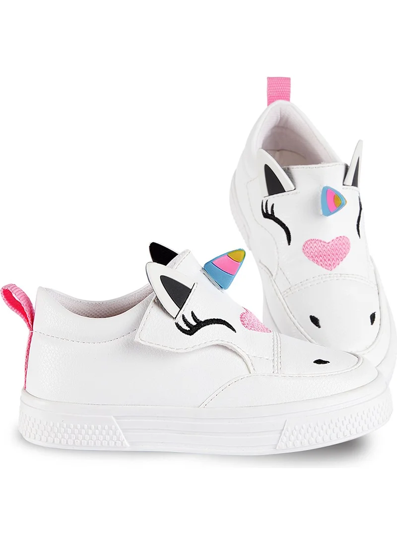 دينوكيدس Unicorn White Girls Sneakers Sports Shoes