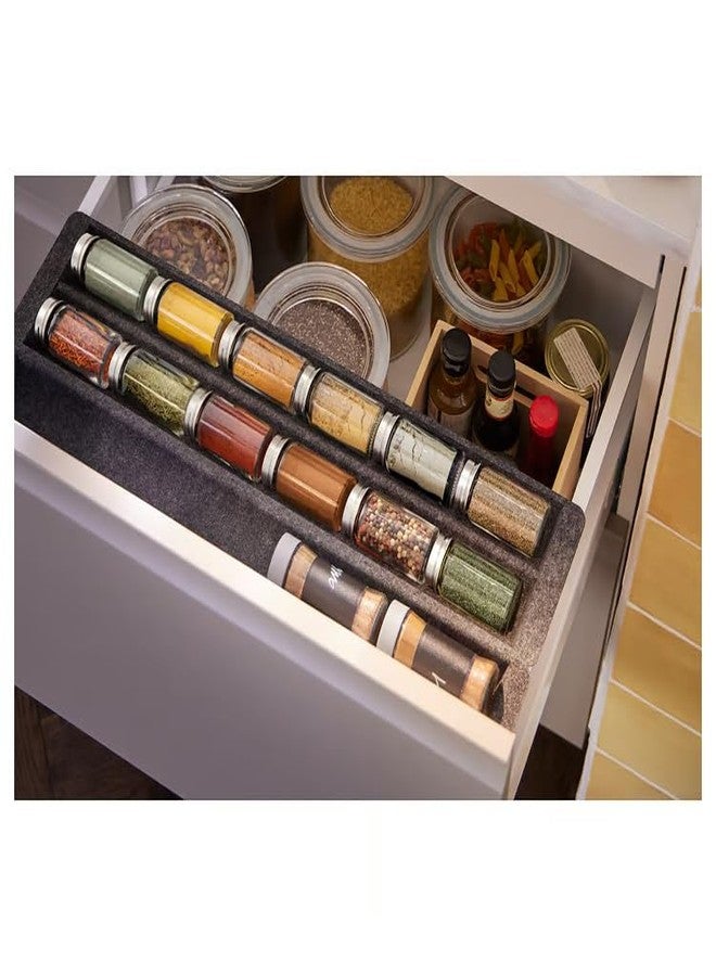 stoRk UPPDATERA 100% Polyester, Customisable Dividers, Sound Dampening (Sliding organiser for drawer, grey, 60 cm) - Image 4