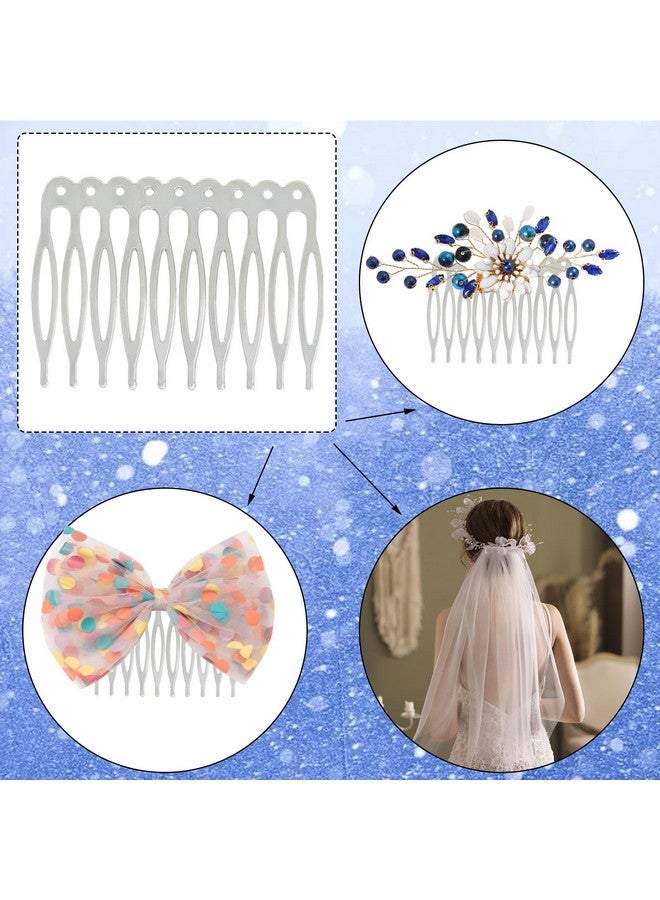Honbay 30PCS 10 Teeth Metal Hair Combs Hair Side Combs Hair Clip Combs Twist Combs Wedding Bridal Veil Combs Wig Combs Headpieces Accessories Combs Updo Bun Chignon Hair Styling Accessories - Image 4