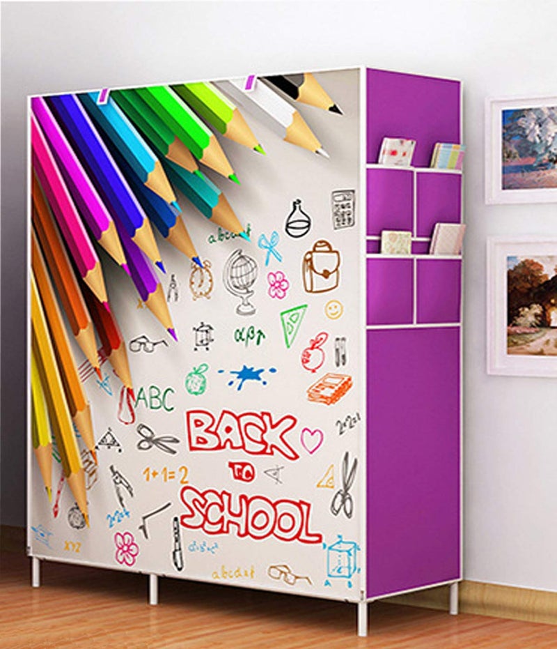 Kuber Industries Pencil Cloth Foldable Wardrobe Rack CTKTC556 - Image 2