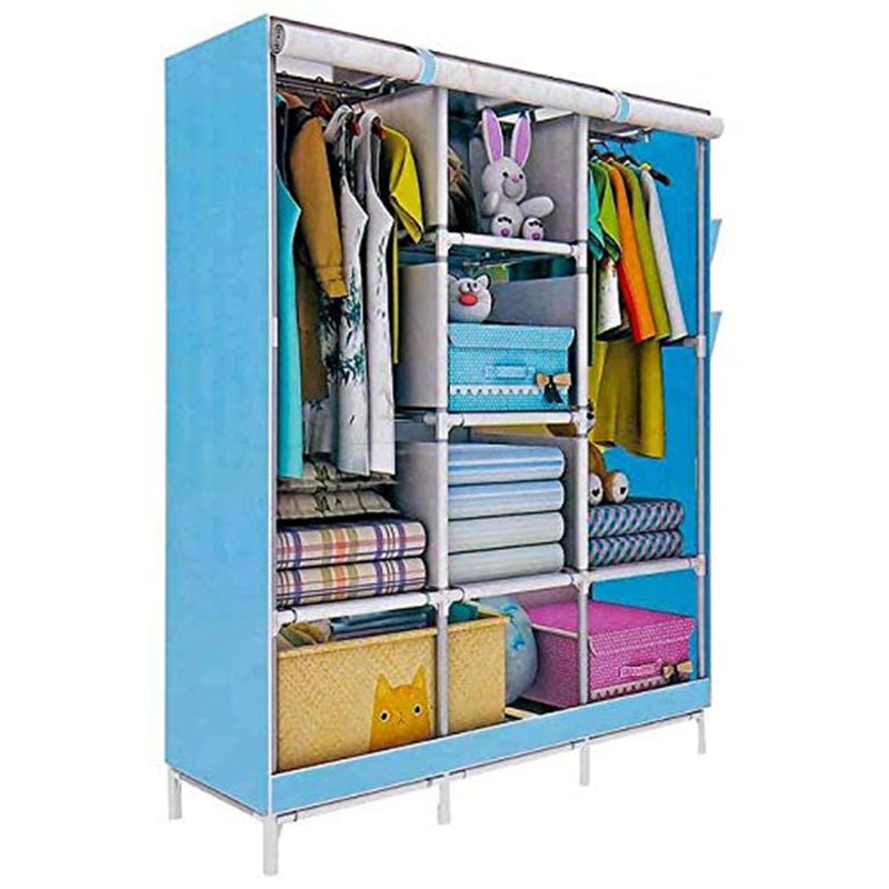 Kuber Industries Pencil Cloth Foldable Wardrobe Rack CTKTC556 - Image 1