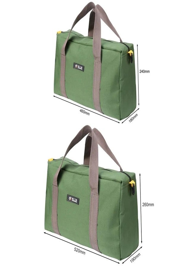 Koolouispoper Large Capacity Tool Bag Waterproof Oxford Canvas Hand Tool Storage Carry Bags Portable Multifunction Metal Toolbox Organizer (20inch bag) - Image 2