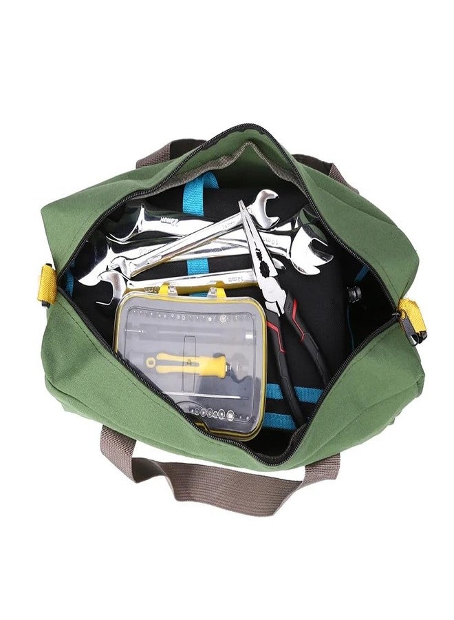 Koolouispoper Large Capacity Tool Bag Waterproof Oxford Canvas Hand Tool Storage Carry Bags Portable Multifunction Metal Toolbox Organizer (20inch bag) - Image 4