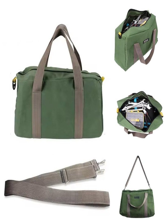 Koolouispoper Large Capacity Tool Bag Waterproof Oxford Canvas Hand Tool Storage Carry Bags Portable Multifunction Metal Toolbox Organizer (20inch bag) - Image 1