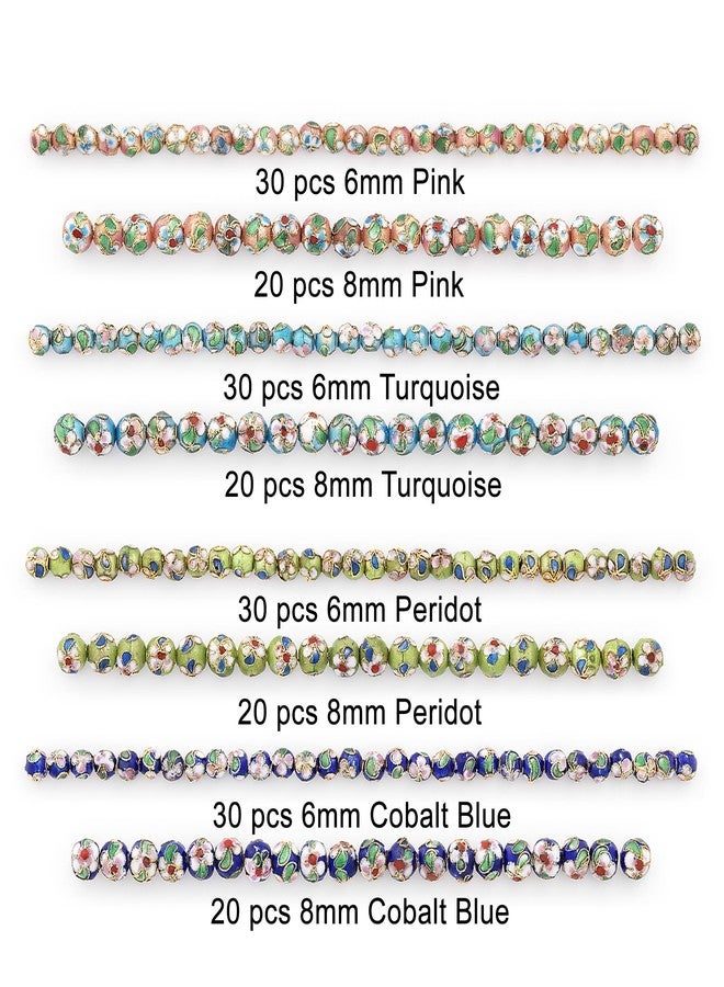 Expo International Vintage Hand-Painted Classic Cloisonne Beads, Versatile Jewelry Making Supplies, Vibrant Bracelet Beads, Value Pack of 200 Beads, Multicolor - Image 3
