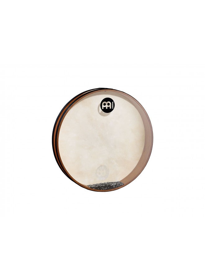 Meinl Percussion مينل بيركاشن 16" سي درام مع منفذ ختم قابل للتعبئة وقشرة من الخشب الصلب - غير مصنوع في الصين - رأس من جلد الماعز، لتأثير صوت المحيط، ضمان لمدة 2 سنة، بيج، 16 بوصة (FD16SD) - Image 1