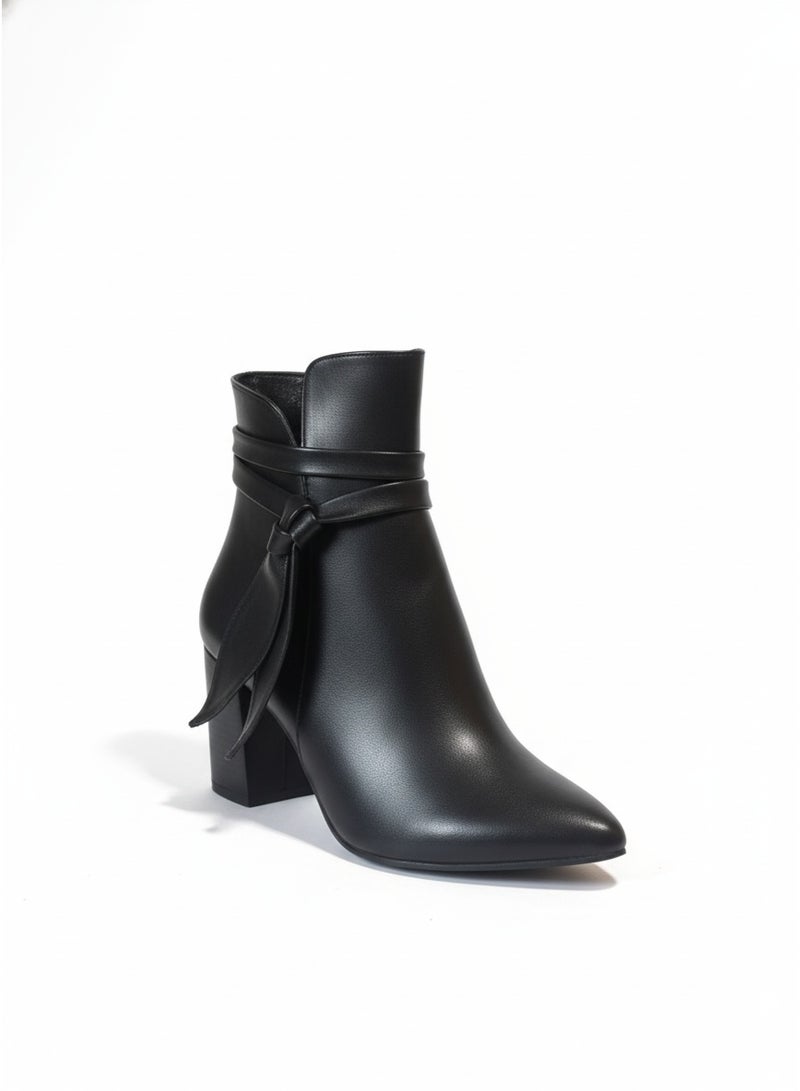 فيبراندا بوت أنيق بكعب عريض ومقدمة مدببة - Image 2