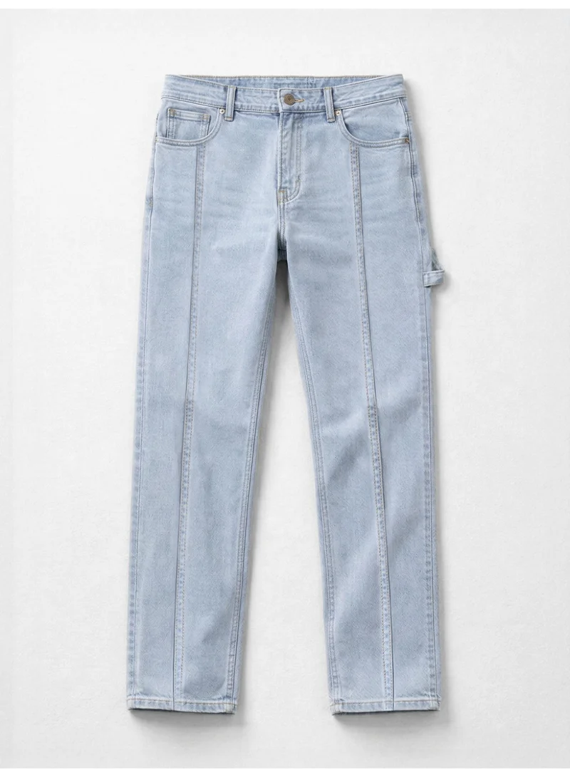 The Souled Store The Souled Store Men Light Blue Denim Straight Fit Jeans