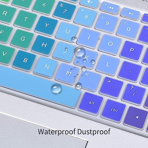 VNJ Accessories Premium Laptop Keyboard Cover Protector for HP 15.6 inches BF Laptop - Rainbow - Image 4