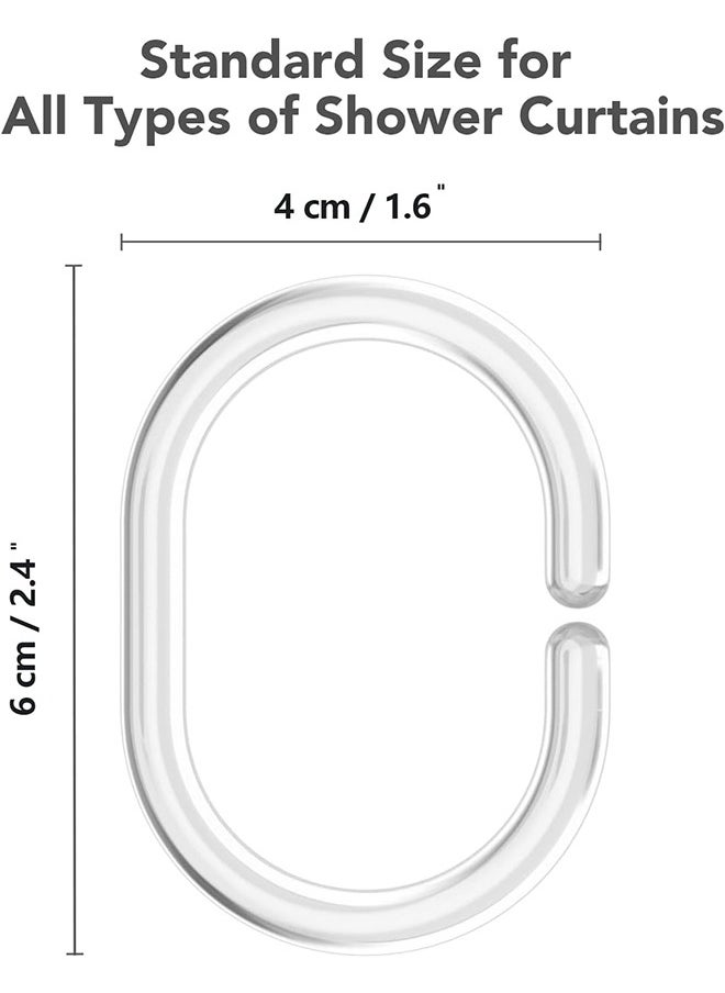 24 قطعة مزلقة البلاستيك دش الستار حلقات السنانير، حلقات الستار دش الستار السنانير، دش الستار حلقات دائم الحمام، قضبان نافذة دش (على شكل C، شفافة) - pzsku/Z055BFFF05C2AC2767DA8Z/45/_/1718068763/fae948fe-f773-4fdf-ba49-00a4c898e2c5