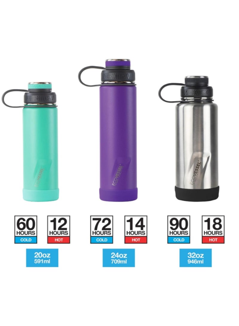 إكو فيسل زجاجة مياه من الفولاذ المقاوم للصدأ - بولدر 20 أونصة (600 مل) - Image 4