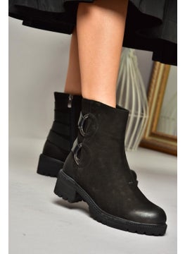 Fox Shoes T654047101 Black Genuine Leather Nubuck Women's Boots  - Image 2