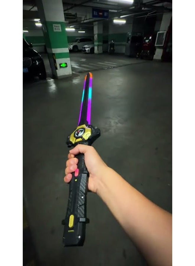 2 in 1 Electronic Sword | LED Light Up Sword | Electronic Sword for Kids | Warrior Sword Toy | Action Sword Toy | LED Samurai Sword | LED Ninja Sword | Light & Sound Sword | LED Sword with Smoke Effect | LED Sword with Spark Effect | LED Light and Sound Sword | Role Play Sword | Kids Costume Sword | Cosplay LED Sword | USB Rechargeable Sword | Motion Sensor Sword | Dual Sword Toy | Sword Within a Sword | Main & Secondary Sword | Electronic Battle Sword | Sword with Smoke & Spark Effects | Mist Effect Sword | RGB LED Sword | Multi-Color LED Sword | Action Role Play Sword | Knight Sword Toy | Glowing Warrior Sword | Electronic Sword for Kids & Adults | Combat Sword Toy | Costume Sword - Image 4