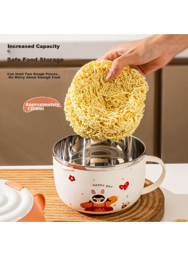 Treejack 316l Stainless Steel Cartoon Large Capacity Lunch Container Food Jar Noodle Cup For Office Workers And Students - Image 2