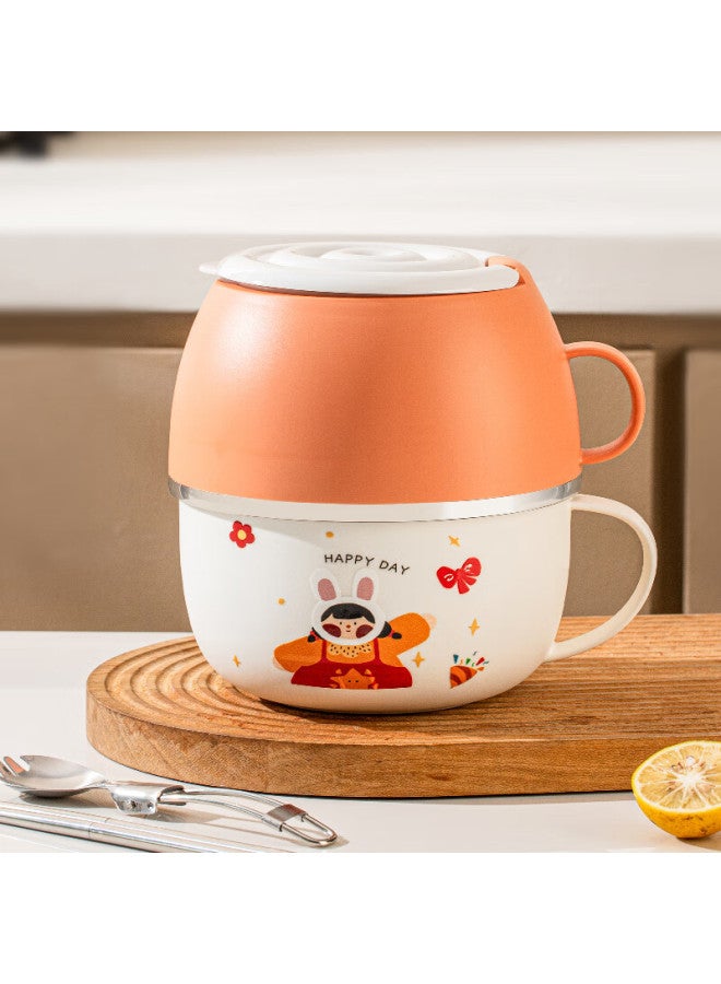 Treejack 316l Stainless Steel Cartoon Large Capacity Lunch Container Food Jar Noodle Cup For Office Workers And Students - Image 1