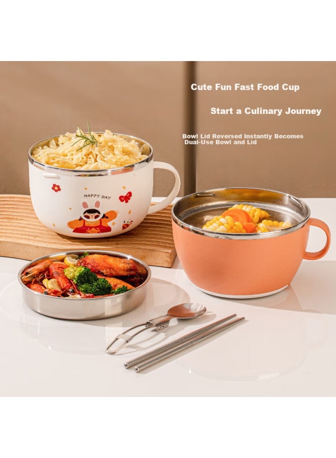 Treejack 316l Stainless Steel Cartoon Large Capacity Lunch Container Food Jar Noodle Cup For Office Workers And Students - Image 4