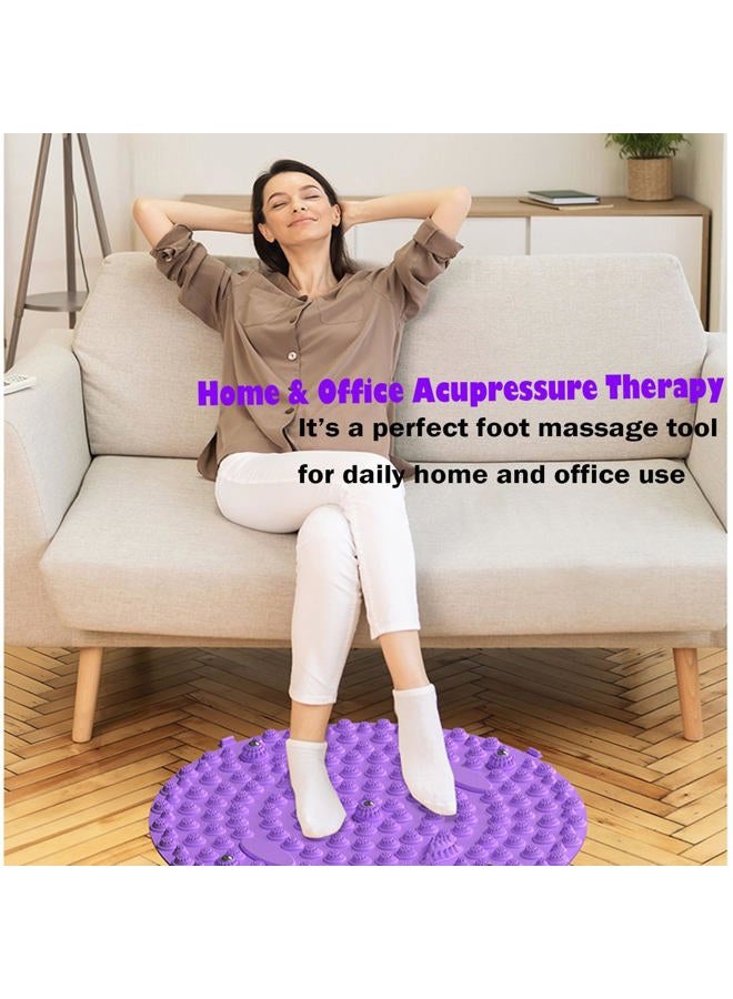 Luzly Acupressure Mat for Feet Large 22-inch Foot Massager Mat Reflexology Foot Pressure Point Pad with Magnetic, Anti Fatigue Office Standing Mat, Relief Foot Pain for Elderly Students and Office Workers - Image 2