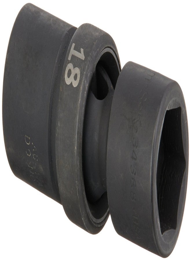 SK Tools USA 1/2" Drive, 18MM, 6 Point, Standard Swivel Impact Socket | 34368 - Image 1