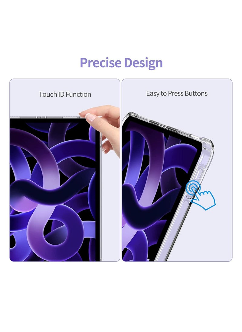 vesus iPad Air 5th Generation Case, TPU Cover for iPad Air 5th/4th Generation 10.9 Inch 2022/2020ï¼ŒFrosted Transparent Shockproof Protective Case - Image 4