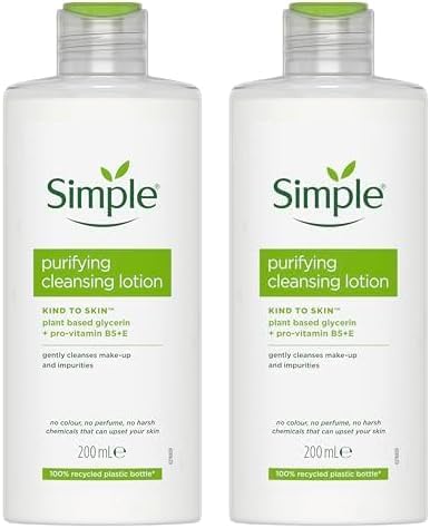 Simple Kind to Skin Cleansing Lotion 200ml Pack of 2