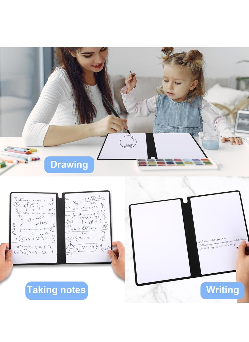 Generic - Portable Dry Erase Board A5 Reusable Small Whiteboard With Pen Waterproof Foldable Notebook For Drawing, Writing, Meeting Notes, Work, Daily Notes - Image 1