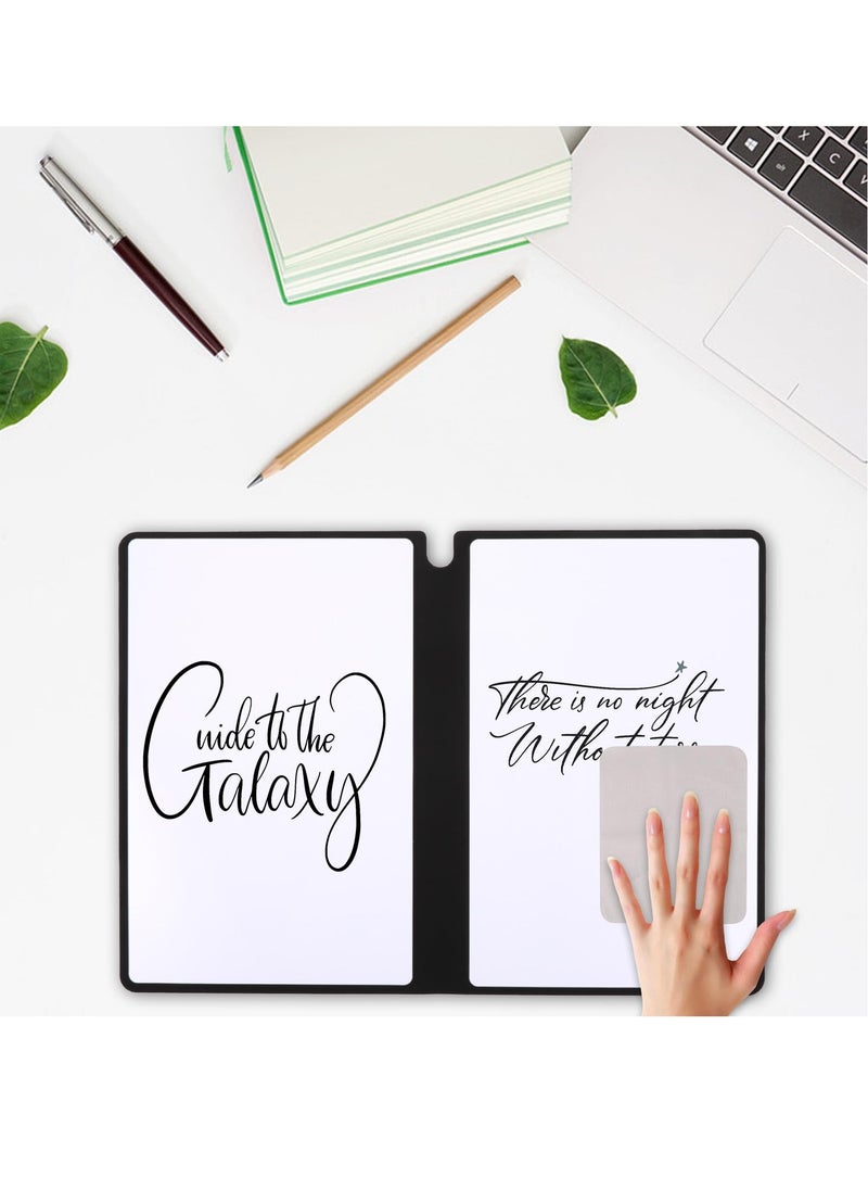 Generic - Portable Dry Erase Board A5 Reusable Small Whiteboard With Pen Waterproof Foldable Notebook For Drawing, Writing, Meeting Notes, Work, Daily Notes - Image 1