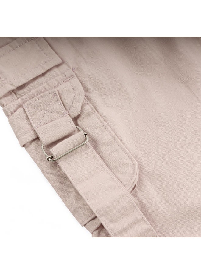 MARWAN Kids Canvas Cargo Long Pants with Elastic Waistband and Open Bottom Design - Image 4