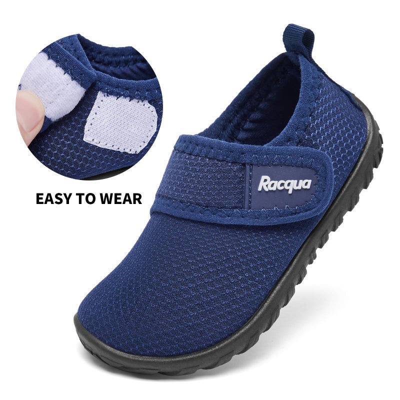Racqua Baby Swim Pool Beach Aqua Girls Shoes Lightweight Boys Water Slip-On Breathable Pool Beach Quick Dry Shoes Navy 8.5 - Image 5