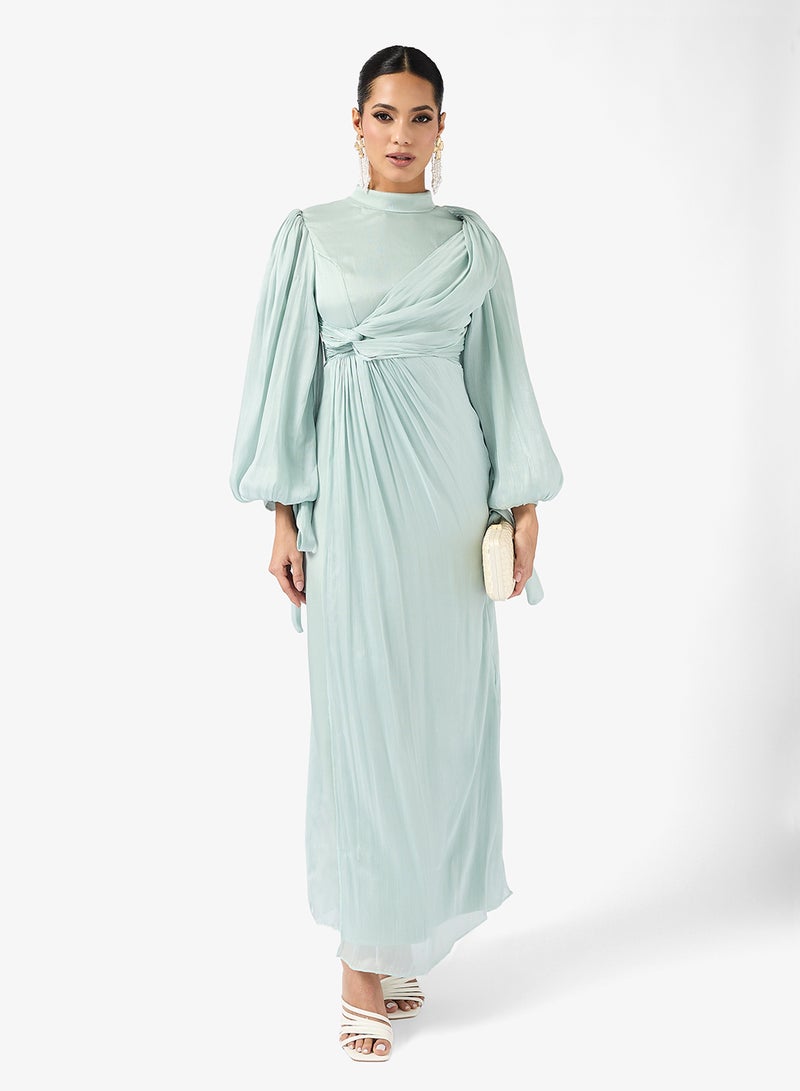 خزانة فستان بأكمام منفوخة مكشكشة - Image 1