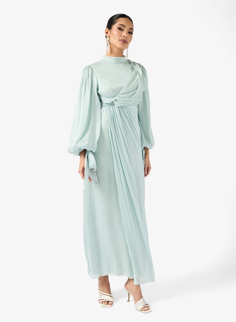 خزانة فستان بأكمام منفوخة مكشكشة - Image 4