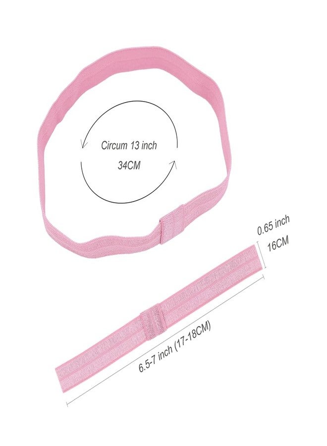 Jomila Pack of 24 Interchangeable Nylon Headbands for Newborn Toddler Baby Girls High Stretchy Add-A-Bow Elastic Head Bands (FOE 24 colors) - Image 3