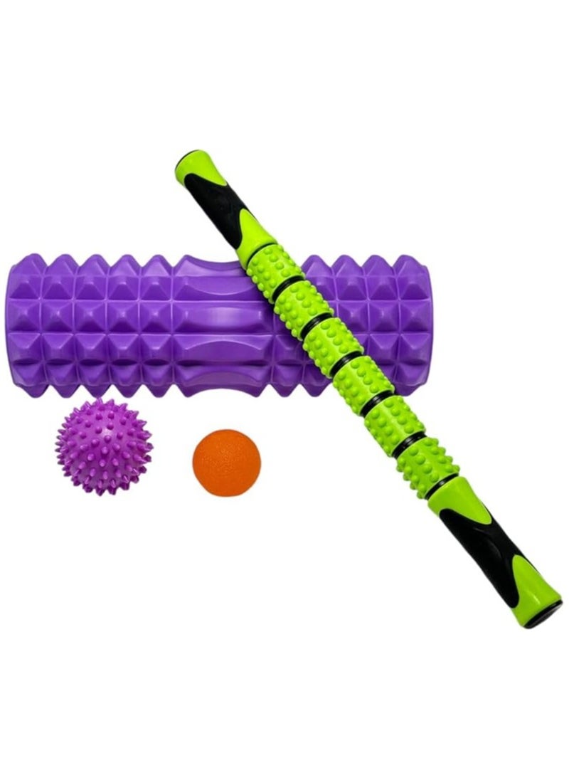 SportQ® 5 in 1 Foam Roller Set with Muscle Roller Stick and Massage Balls for Physical Therapy, Muscle Pain Relief, Speed Exercise, Balance - pzsku/Z055C62CCAD2E70F63628Z/45/_/1730283690/639a9f07-8920-41da-869f-d39c68cd2eac