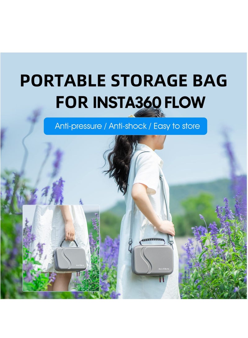 Carrying Case for Insta360 Flow Accessories Hard Shell Bag Travel Case Compatible with Insta360 Flow- AI-Powered Smartphone Stabilizer  - Image 4