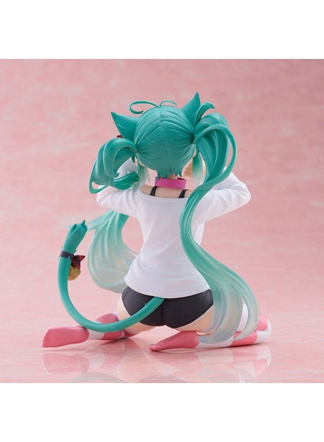 Furtey Neko Hatsune Miku Hand-made Second Dimension Beautiful Girl Desktop Model Ornament Gift - Image 4
