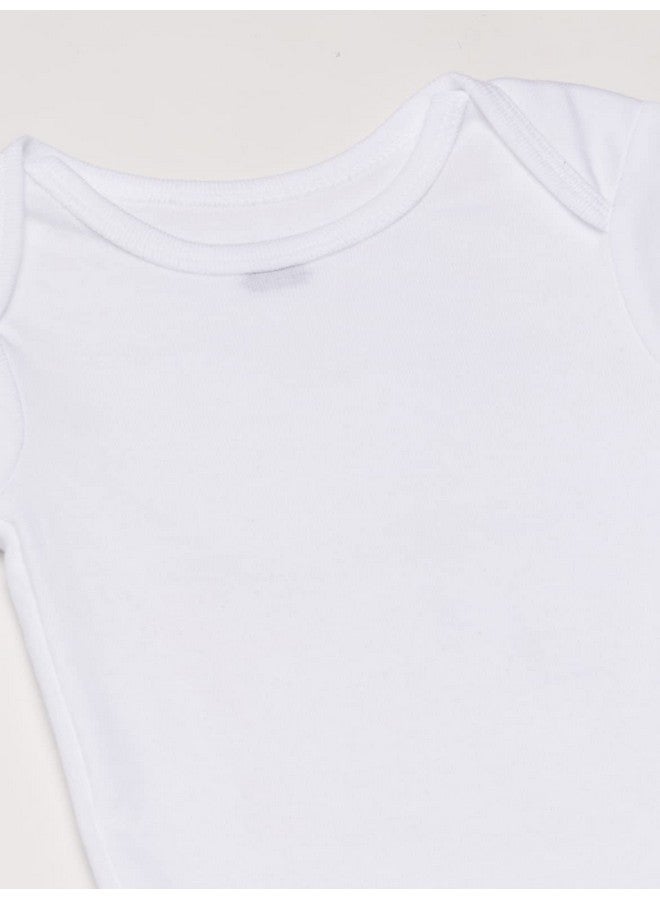 Gerber Gerber Baby 5-Pack Solid Onesies Bodysuits, White, 4T  - Image 1